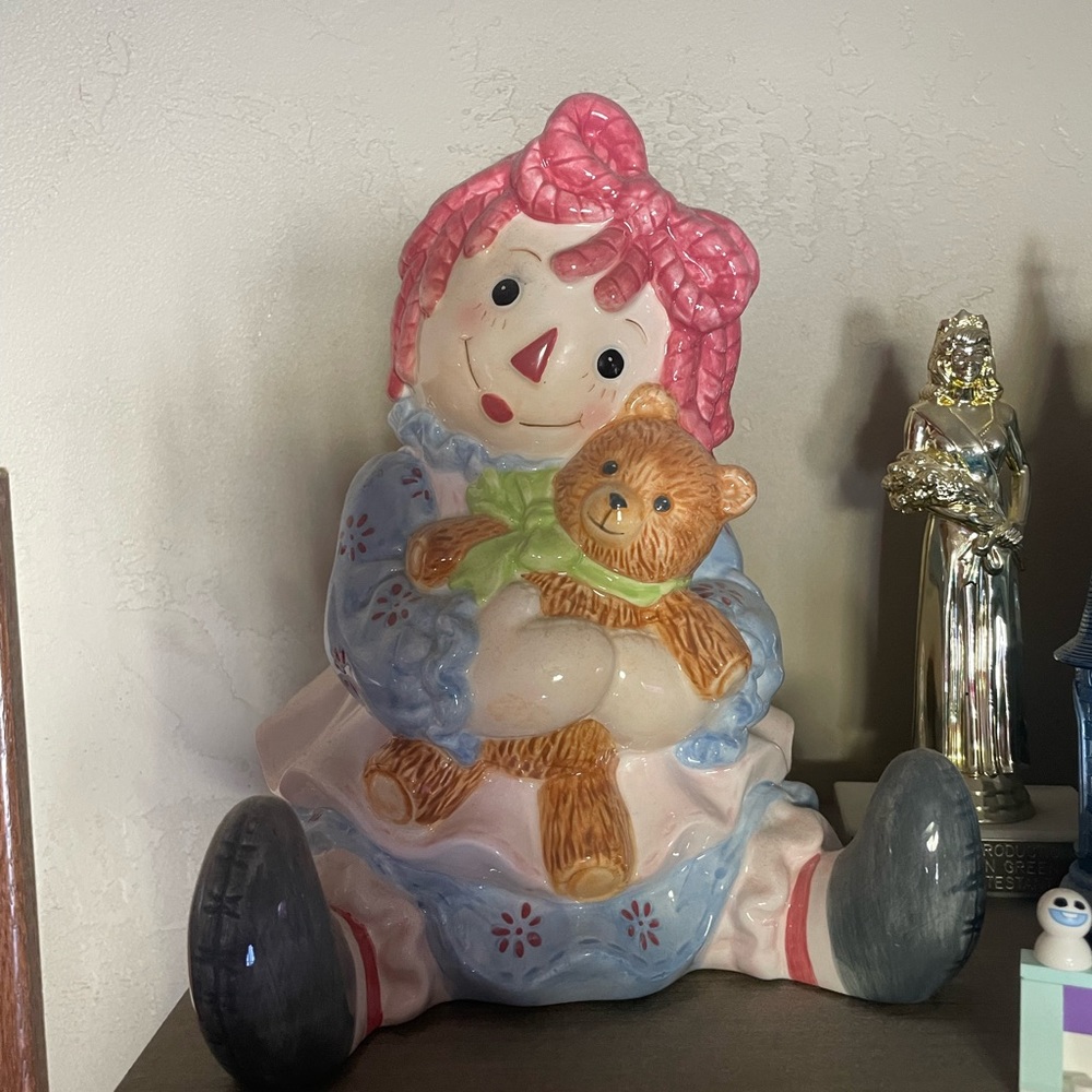 Raggedy Ann coin bank